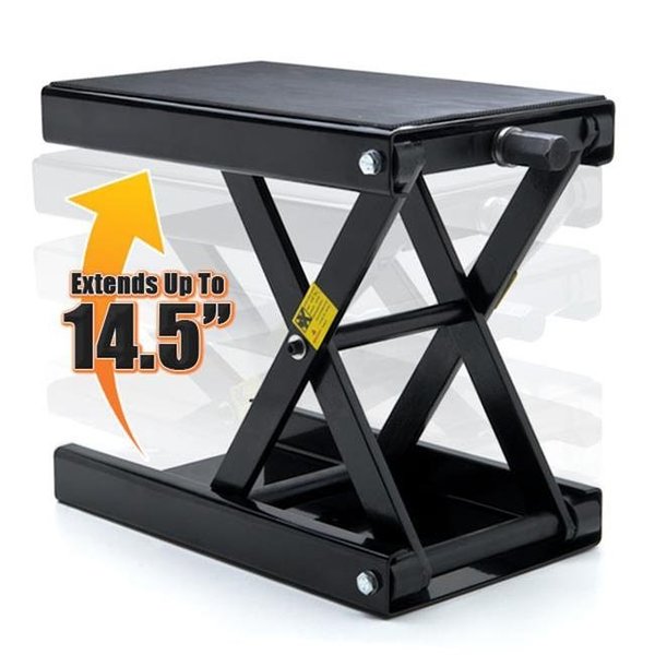 Kapsco Moto Kapsco Moto SMI2055 Motorcycle Center Jack Hoist Scissor Lift Stand; Black SMI2055